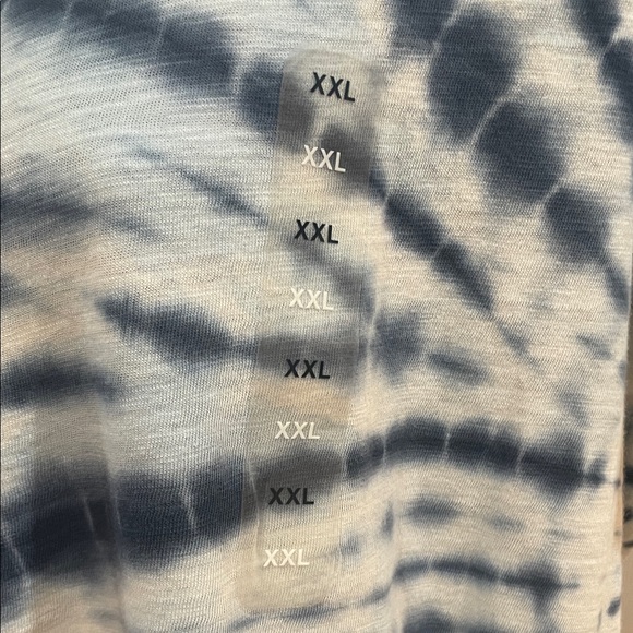 Nwts gap forever soft Tie-Dye Blue White short sleeve top T-shirt tee size XXL - Picture 2 of 11